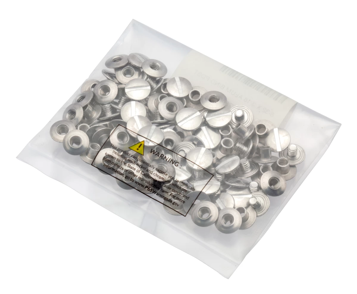 AMPG | 8-32 X 3/16 ALUM BIND POST OPEN HEAD WITH 3/16 LTH SCREW 50
